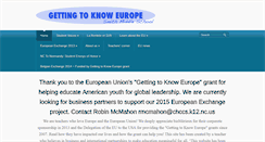 Desktop Screenshot of gettingtoknoweurope.org