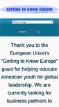 Mobile Screenshot of gettingtoknoweurope.org