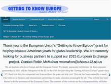 Tablet Screenshot of gettingtoknoweurope.org